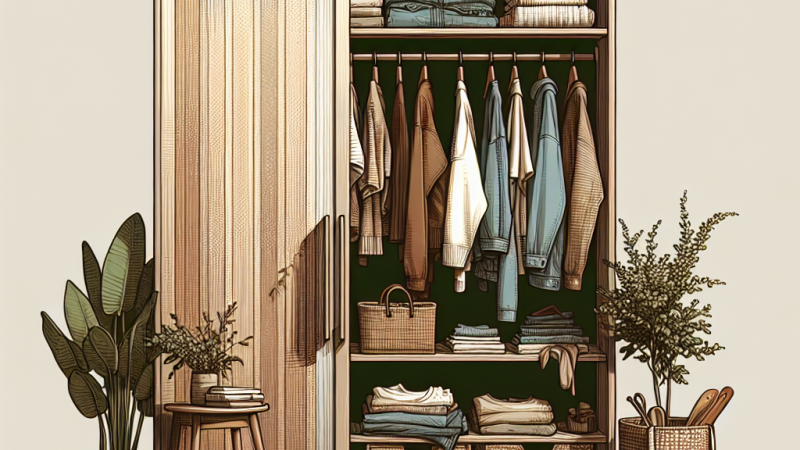 Une garde-robe minimaliste et éthique