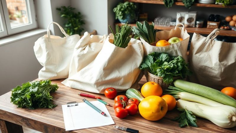 Courses zéro déchet : organiser sa routine