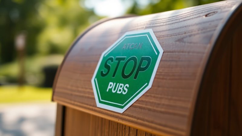 Stop pub : réduire le papier inutile chez soi