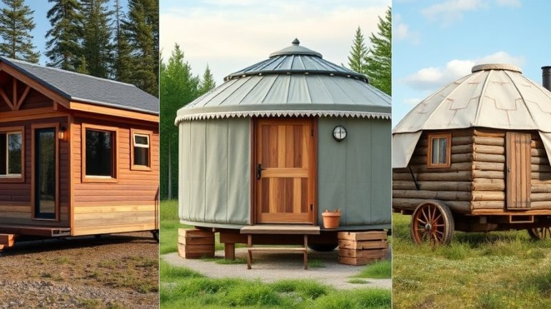 Habitat alternatif : tiny house, yourte, roulotte